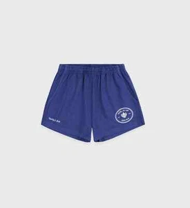 SOLD OUT Sporty & Rich Hotel Du Cap Eden Roc Crest Disco Short Indigo Medium - Picture 1 of 1