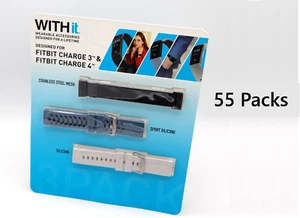 55 Juegos Withit Bandas para Fitbit Charge 3 y 4 (Juego de 3) 165 Bandas Total - Imagen 1 de 3