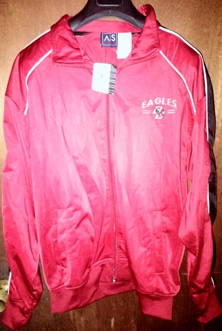 NCAA BC Boston College Eagles Large Zip Front Jacket NWT Cover
