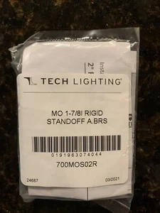 Tech Lighting 1 7/8” Brass Rigid Standoff for Monorail 700MOS02R - Picture 1 of 2