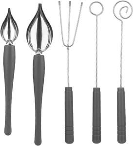 Culinary Decorating Spoons Candy Dipping Tools Set, 2Pcs Dessert Drawing Decorat - Picture 1 of 12