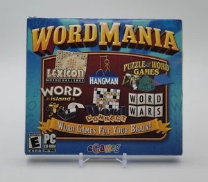 2006 eGames WORD MANIA Word Games For Your Brain PC-CD-ROM Windows 98/ME/2000/XP - Picture 1 of 1