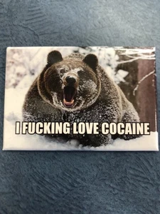 I Love Cocaine - Funny Fridge Magnet - Picture 1 of 1