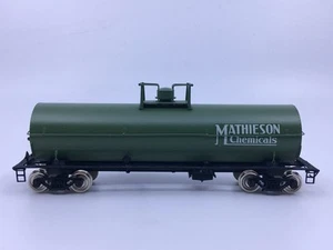 HO Precision Scale Company 15654-6 Brass Mathieson Green 11,141 Gallon Tank Car - Picture 1 of 10