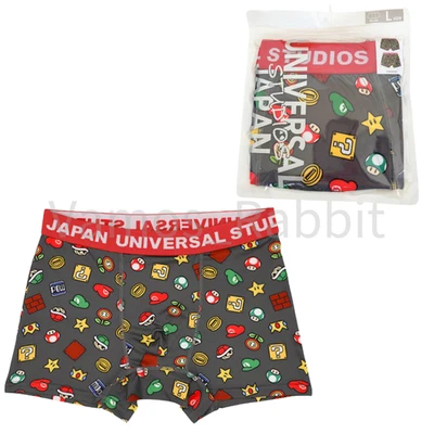 Universal Studios Japan Men's Underwear Boxers Mario Super Nintendo World NEW - Image 1 of 4