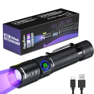 UV Flashlight 395nm Black Light Mini USB Rechargeable Ultraviolet LED Blackli... - Picture 1 of 6