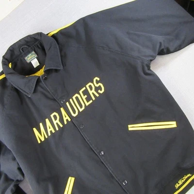 Jaqueta Snap Masculina Stall & Dean Bay Cities Marauders Preta Amarela 3XL - Imagem 1 de 4