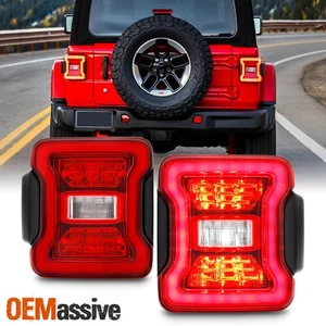 For 2018-2024 Jeep Wrangler JL OE Style Tail Lights w/o Blind Spot Detector Pair - Picture 1 of 8