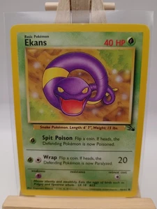 Ekans 46/62 Fossil Near Mint Common Pokemon Card WOTC Pokémon TCG - Picture 1 of 2