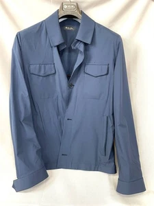 Loro Piana Jacket 100% Nylon Size XL Dark Blue 4-season Men's Coat Italy - Picture 1 of 8