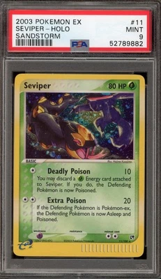 Pokemon Seviper EX Sandstorm Holo Rare #11 PSA 9 Mint - Image 1 of 2