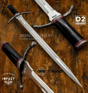 "Black Bull Valiant "Custom Fuller Medieval Sword Dagger knife Impact Cutlery - Picture 1 of 13