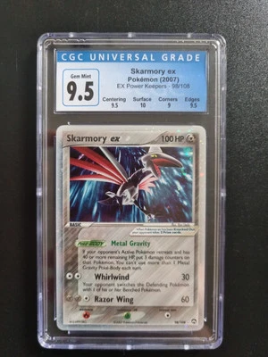 Pokemon Skarmory EX 98/108 EX Power Keepers Ultra Rare Gem Mint CGC 9.5 CGC 10 - Image 1 of 4