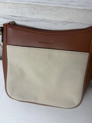 BOSTANTEN 斜挎包女式时尚素食皮革流浪汉包单肩包汉 — 第 1/4 张图片