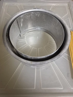 Mauermuffe Wandfutter 180mm für 2mm ca. 115mm lang Rauchrohr Abgasrohr - Bild 1 von 4