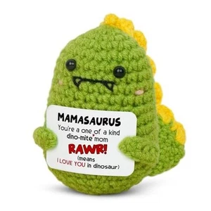 Gifts for Mom from Daughter Son - Saurus Mama Mini Green Dinosaur - Mamasaurus - Picture 1 of 7