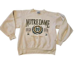 Vintage Danaggers Notre Dame Fighting Irish Graphic Sweatshirt Size M *STAINED - Picture 1 of 9