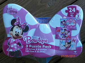 PUZZLE..JIGSAW...MINNIE"S BOW-TIQUE...3x24.. Piece...Tin Box..Sealed - Picture 1 of 2