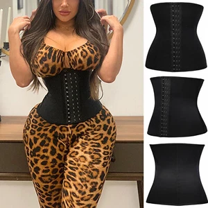 100% Latex Girdle Waist Trainer Corset Fajas Colombianas Reductoras Body Shaper - Picture 1 of 33
