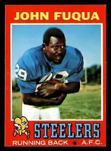 1971 Topps John Fuqua #76 EX-MT Pittsburgh Steelers Rookie - Bild 1 von 2
