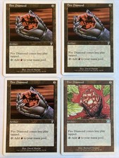 Fire Diamond 4x 7th Edition Sixth Edition MTG x4 NM/LP