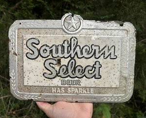 Vintage SOUTHERN SELECT BEER - GALVESTON, TEXAS advertising brewery sign - Picture 1 of 8