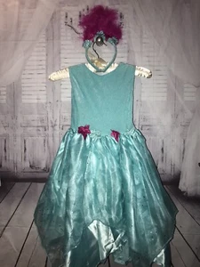 Kids Girls Trolls Poppy Fancy Dress Costume & Wig Halloween Cosplay - Picture 1 of 5