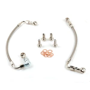 4AN Oil Feed Line Fits AUDI RS4 S4 A6 2.7L Twin Turbo K04-025 & K04-026 - Picture 1 of 6