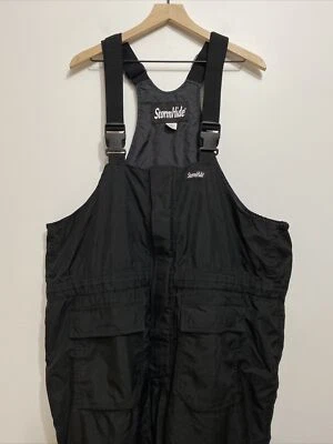 Stormhide Men's Bibs/ Overalls Snow Gear 2XL Black Adjustable XXL Snowpants BIG - Image 1 of 4
