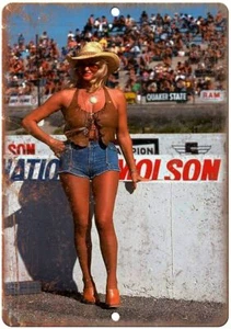 Linda Vaughn Hurst Performance Speedway Reproduction Metal Sign A552 - Picture 1 of 2