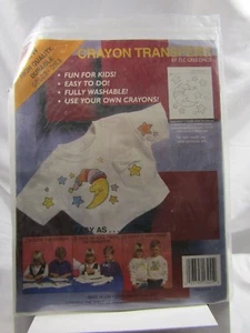 Buntstift Transfers von TLC Greetings MOON & STARS Vintage Bügelbild - Bild 1 von 3