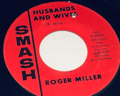 Roger Miller Husbands And Wives & I’ve Been A Long Time Lea in’ 45 Rpm 231E10 - Image 1 of 4