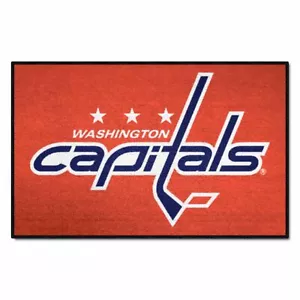 FANMATS - 10557 NHL Washington Capitals Tappeto Avviamento Faccia Nylon 19"x30" - Foto 1 di 2