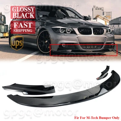 Parachoques delantero divisor de labios estilo 2009-12 MP BMW SERIE 3 E90 E91 LCI M Sport Foto 1 de 4