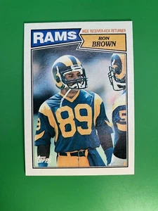 1987 Topps Ron Brown #148 Los Angeles Rams - Picture 1 of 2