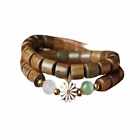 9mm green sandalwood DIY woodiness Barrel beads bracelet Durable Charm Teens