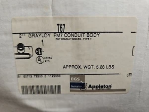 4 Stück T67 Appleton Temperguss Rohrkörper 2 Zoll Naben Typ T Form 7 - Bild 1 von 6