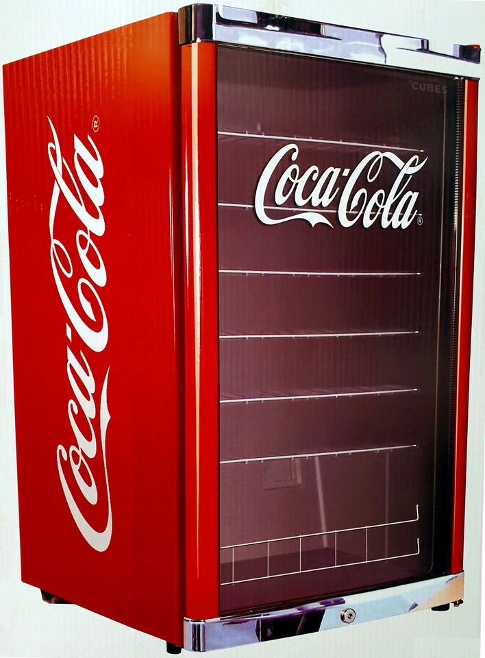 Cubes HighCube Coca-Cola CoolCube Getränkekühlschrank 115L Glastür HC-166E EEK E