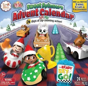 The Elf on the Shelf & Pets Sweet Spinners Advent Calendar 24 Days 24 Pieces NEW - Picture 1 of 6