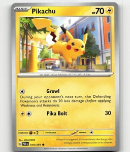 Pokemon Pikachu - 018/091 - Paldean Fates - Picture 1 of 1