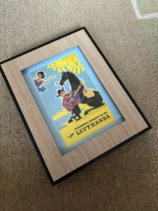 altes Werbeplakat „Lufthansa“ ca.1955 - Bild 1 von 2