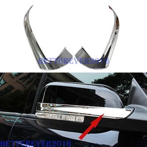 2pcs ABS Chrome Rearview Side Mirror Cover Trim Fit for Ford Explorer 2011-2019 - Picture 1 of 8