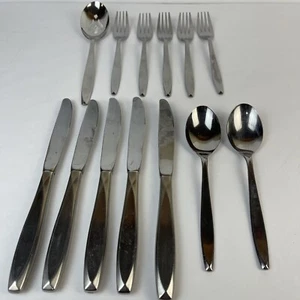 Insico Nassau Stainless Steel Flatware Lot Set Of 13 International Silver Co - Picture 1 of 8
