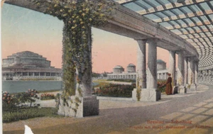 AK Postkarte gelaufen Breslau Schietnig Pergola mit Haupt-Restaurant u. (G2456) - Bild 1 von 2