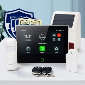 HOMSECUR Inalámbrico WIFI 4G GSM LCD Hogar Casa 7" Sistema de Alarma + Cámara IP Inalámbrica - Imagen 1 de 15