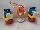 Mixed lot 3 Blue/Orange M&M's Mars figures Toppers