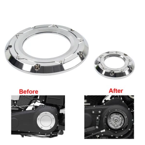 Copertura temporizzazione derby trasparente per Harley Softail Dyna Touring Road Glide - Foto 1 di 10