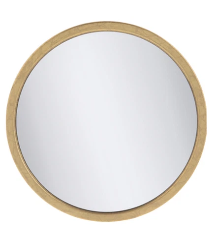 New Round Gold Metal Wall Accent Mirror Decor 10in Cover