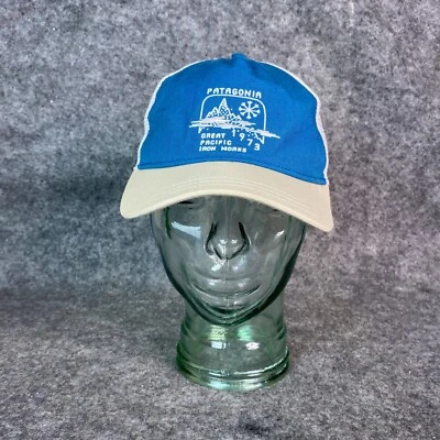 Gorra Patagonia para mujer talla única azul camionero excelente Pacific Iron funciona al aire libre Foto 1 de 4