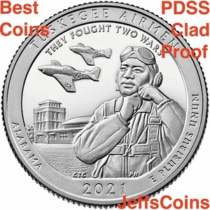 PDSS Tuskegee Airmen Alabama 2021 Segunda Guerra Mundial P51 ATB cuartos AL revestido prueba P D S S 4 - Imagen 1 de 19